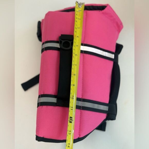Dog Life Jacket, Boating Swimming Vest Enhanced Visibility Buoyancy, Pink Medium - Picture 8 of 12